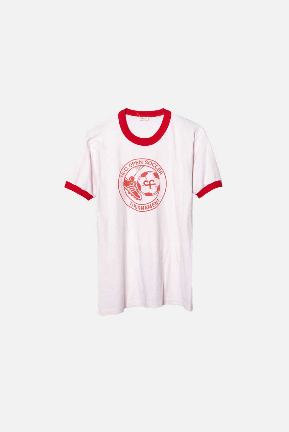 VINTAGE HI-C SOCCER TOURNAMENT RINGER TEE sold by Elwood Clothing