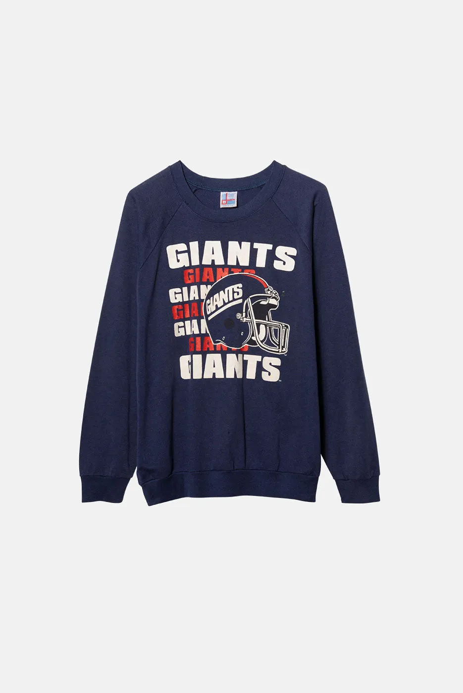 VINTAGE NY GIANTS RAGLAN CREWNECK sold by Elwood Clothing