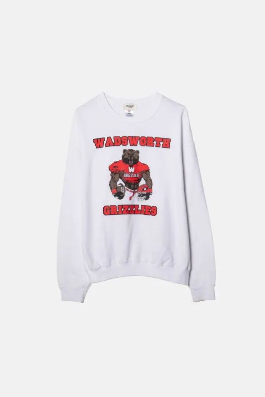 VINTAGE WENTWORTH GRIZZLIES CREWNECK sold by Elwood Clothing