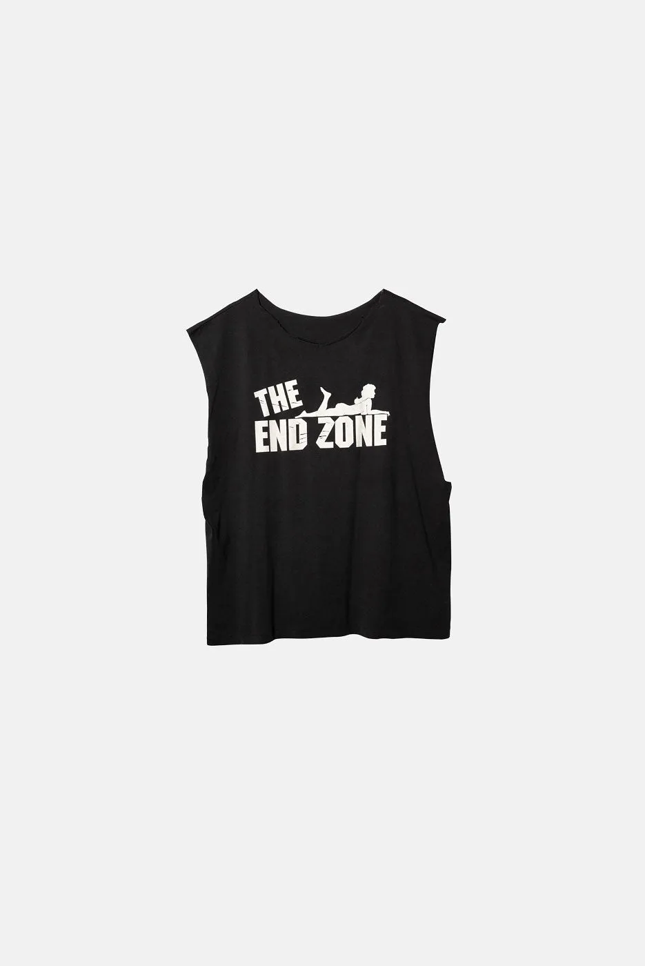 VINTAGE END ZONE CUT OFF TEE sold by Elwood Clothing