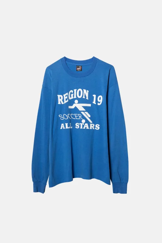 VINTAGE REGION 19 ALL STARS L/S TEE sold by Elwood Clothing