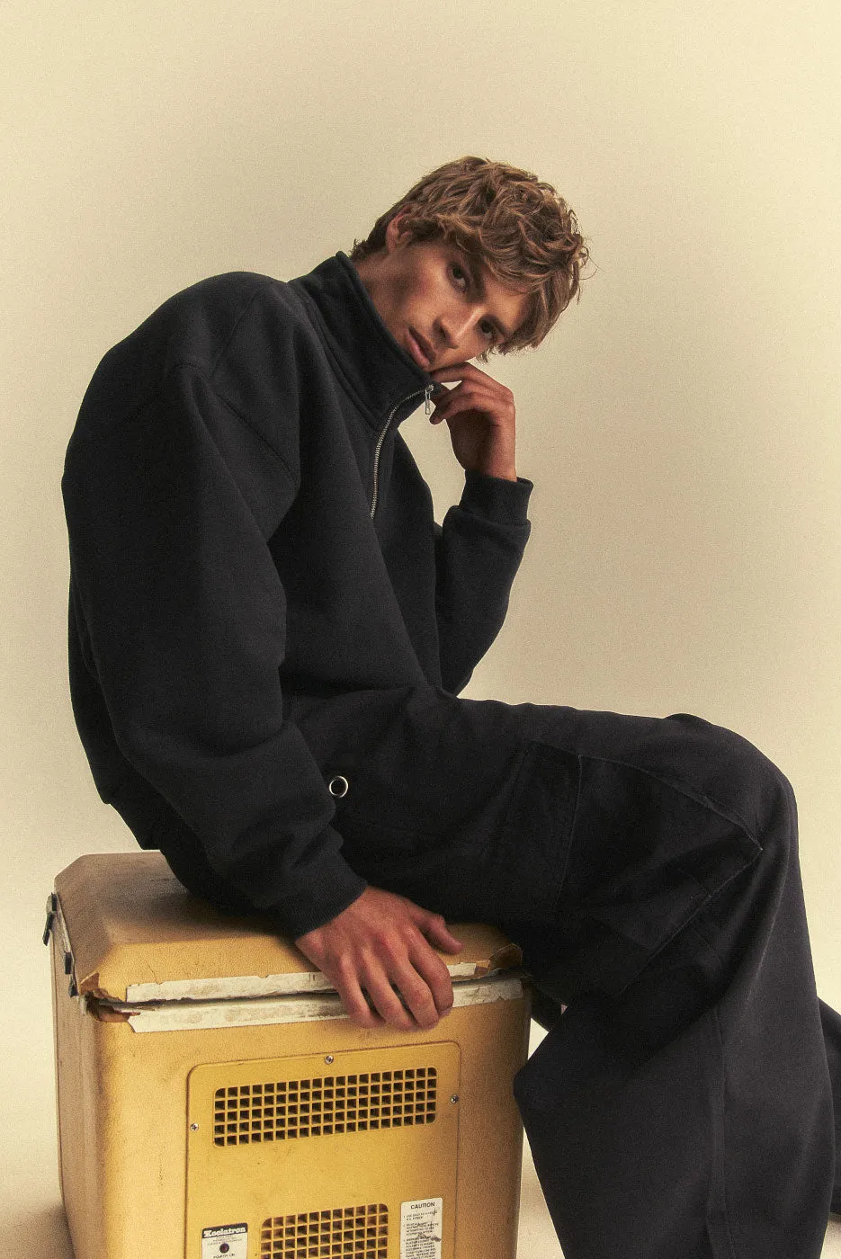 OVERSIZED CORE QUARTER ZIP sold by Elwood Clothing product image thumbnail 5