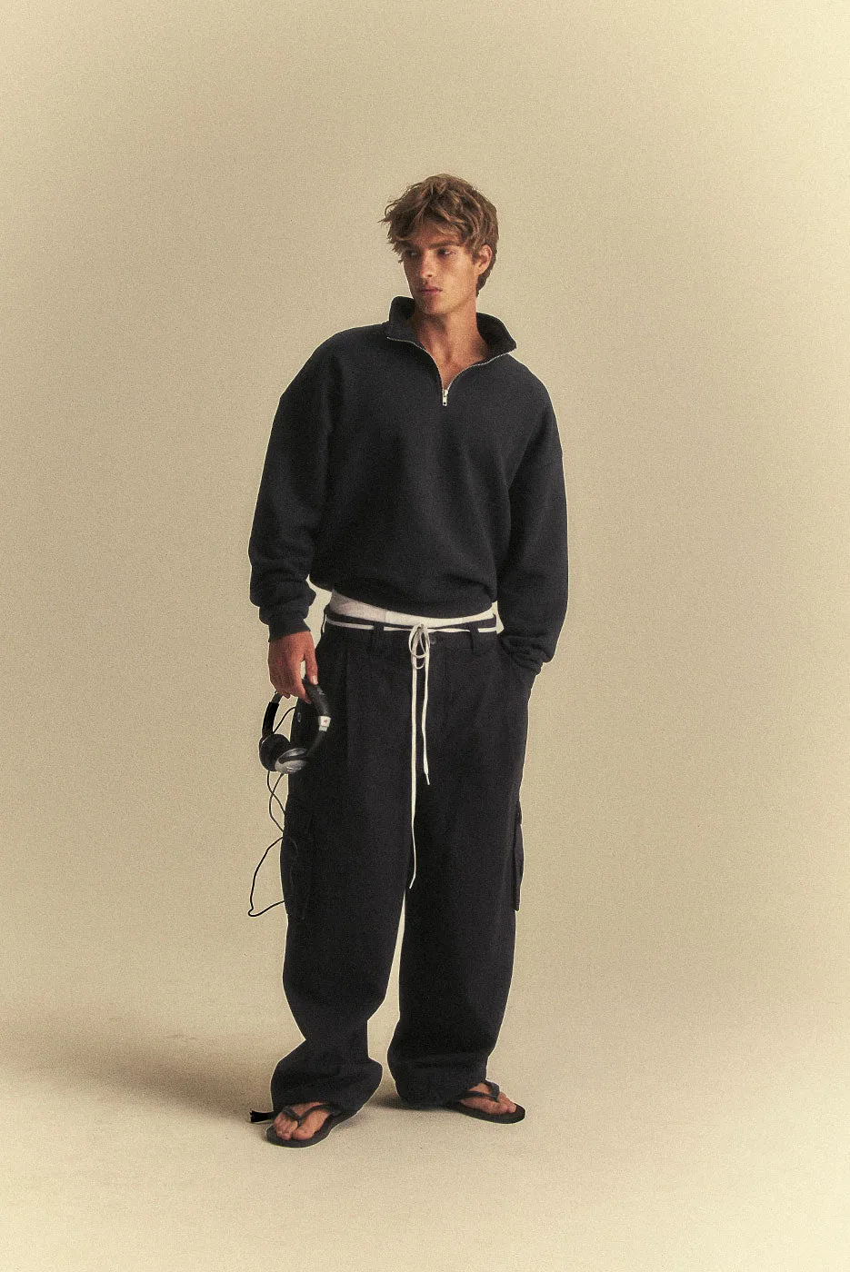 OVERSIZED CORE QUARTER ZIP sold by Elwood Clothing product image thumbnail 2