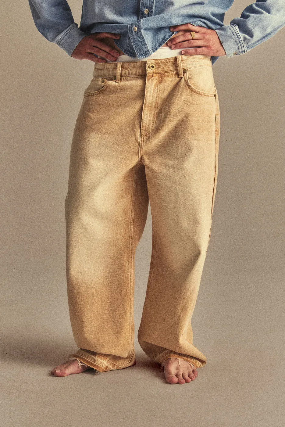 RELEASED HEM BAGGY DENIM PANT sold by Elwood Clothing product image thumbnail 3