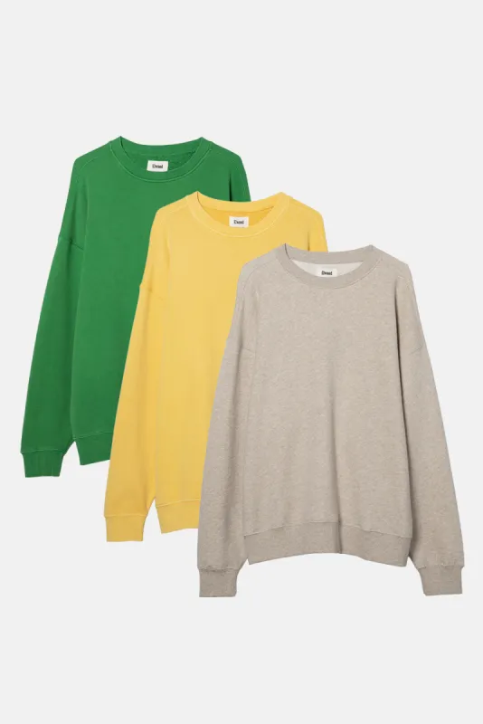 OVERSIZED CORE CREWNECK 3 PACK sold by Elwood Clothing