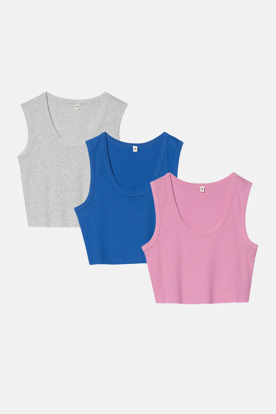 MALIBU CROP TANK 3 PACK sold by Elwood Clothing