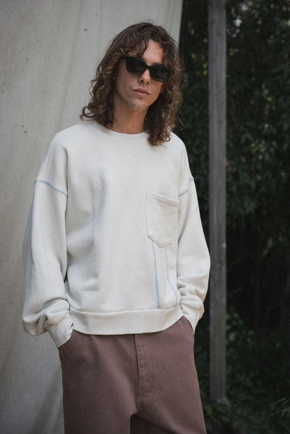 CONTRAST STITCH CREWNECK sold by Elwood Clothing product image thumbnail 3