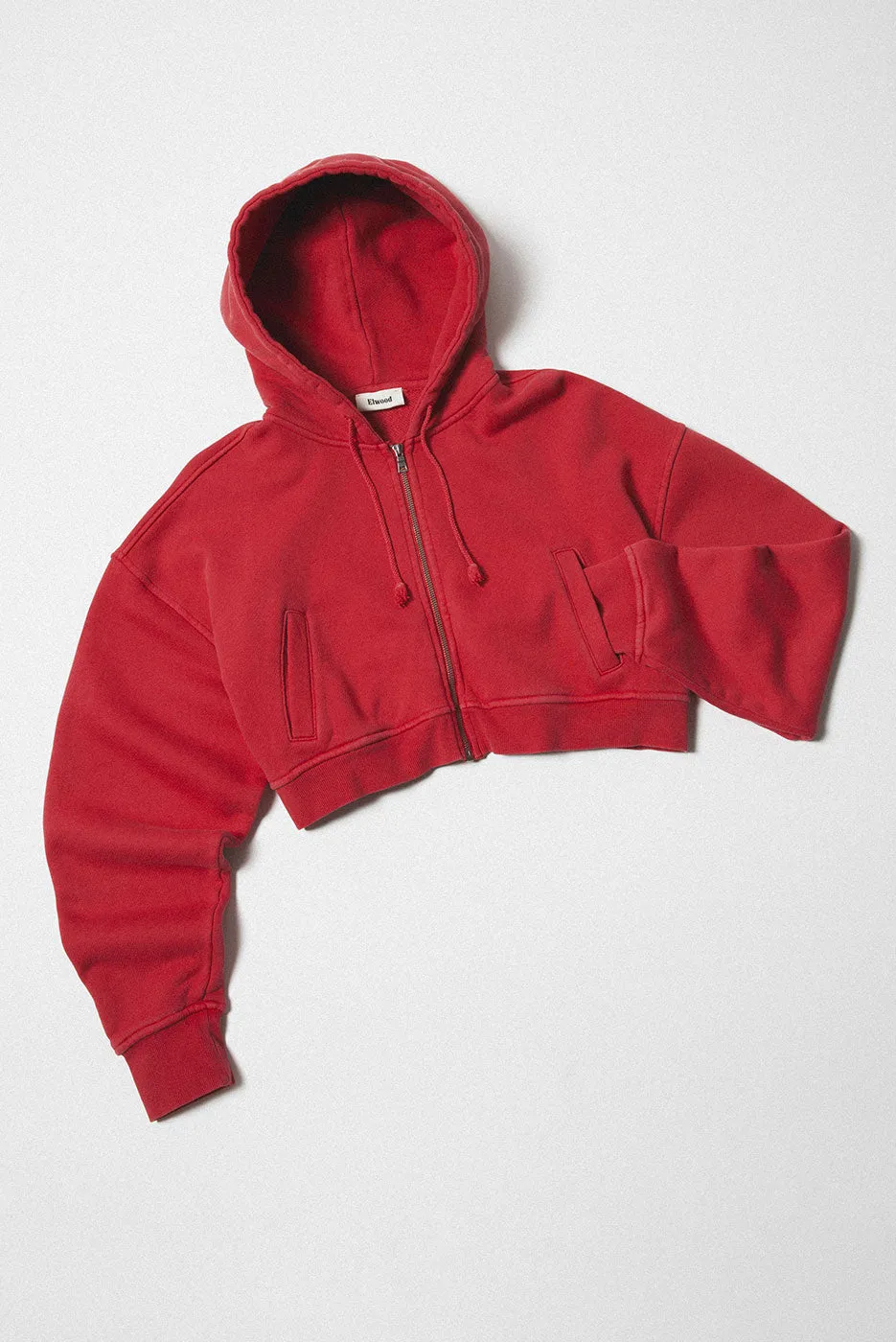 BABYDOLL CROP ZIP HOODIE sold by Elwood Clothing product image thumbnail 5