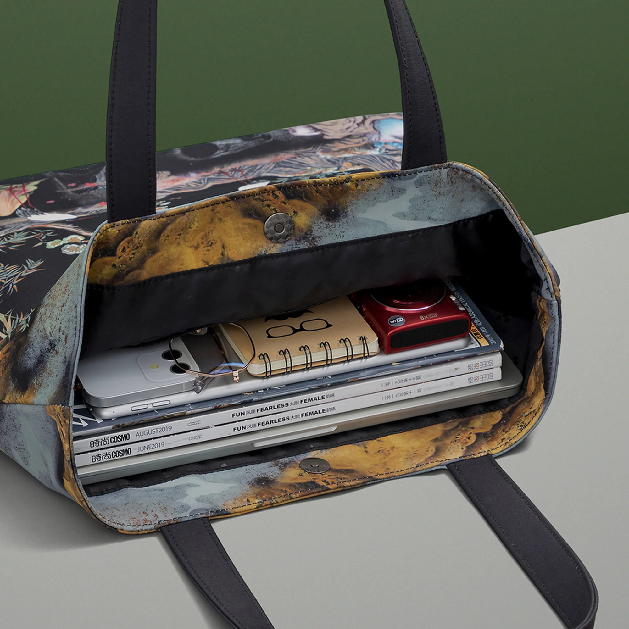 Printing Tote | Night Crane sold by MaH product image thumbnail 4