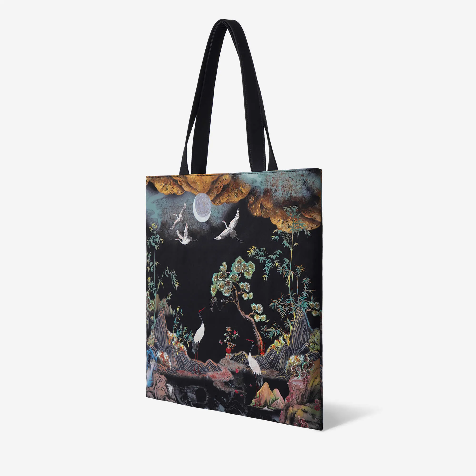 Printing Tote | Night Crane sold by MaH product image thumbnail 2
