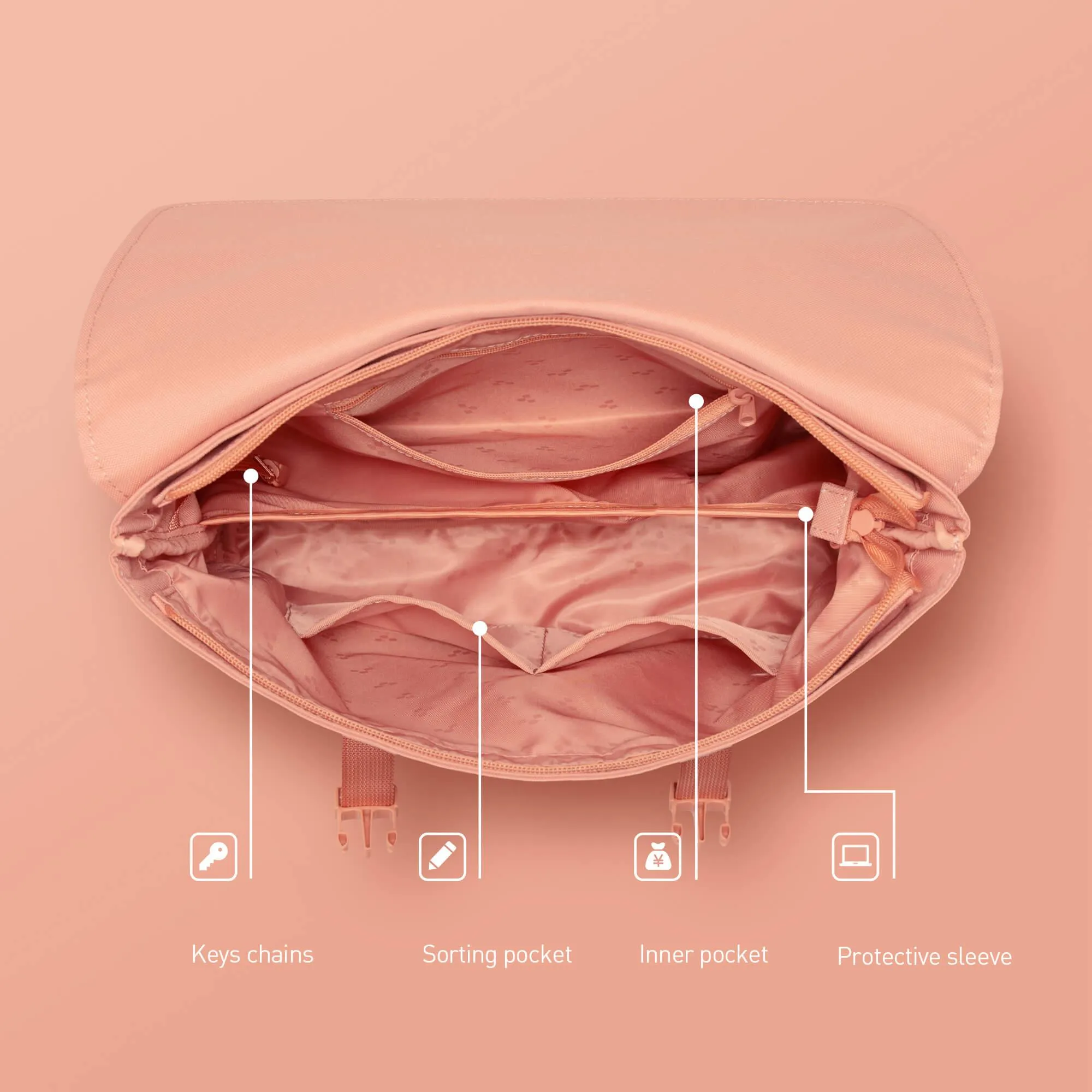 Oli Crossbody Backpack | Glacier Pink | 3L sold by MaH product image thumbnail 3