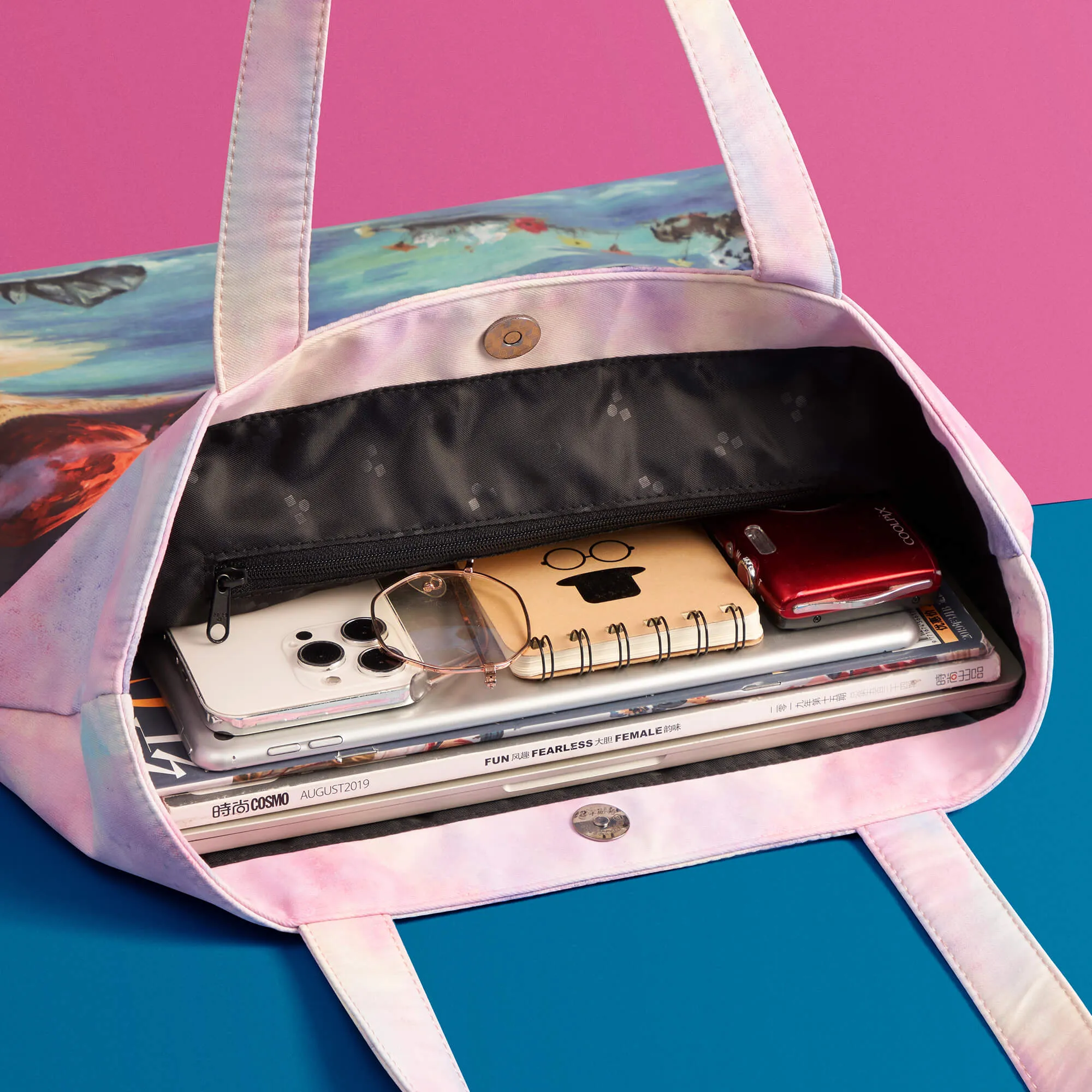 Printed Tote | Mountain Lake sold by MaH product image thumbnail 4