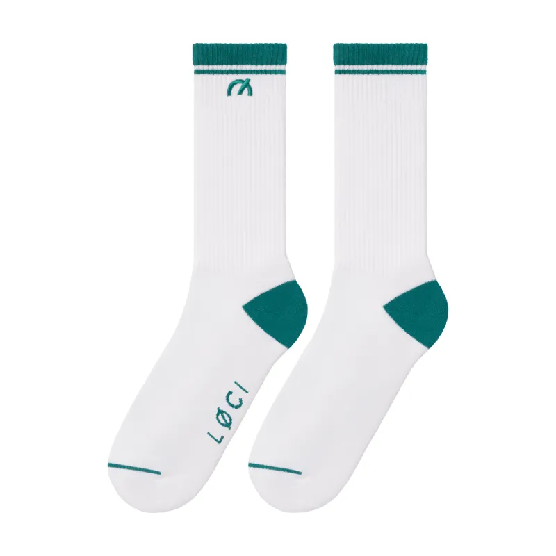 Stripe Cushioned Crew Socks sold by Loci Wear