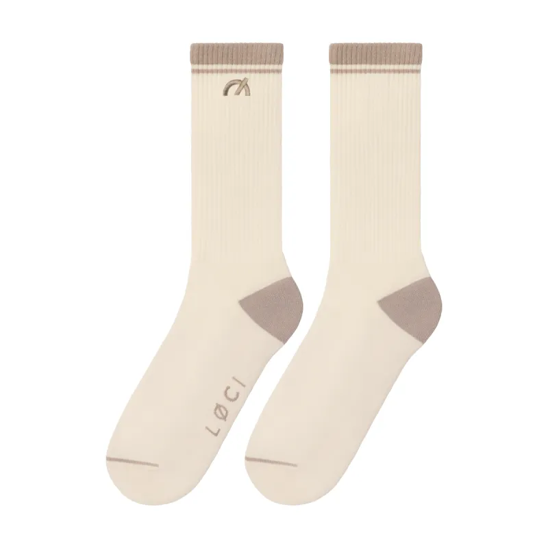 Stripe Cushioned Crew Socks sold by Loci Wear