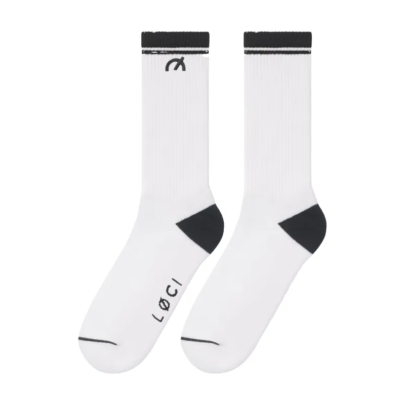 Stripe Cushioned Crew Socks sold by Loci Wear
