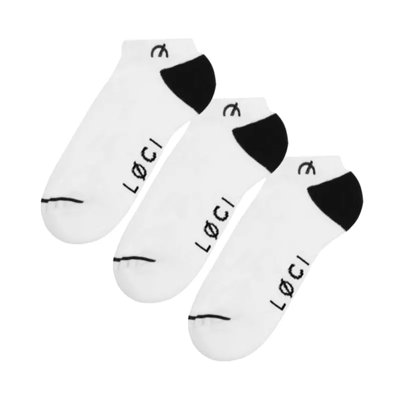 Stripe Cushioned Sneaker Socks 3-Pack sold by Loci Wear