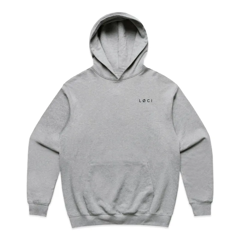 Icon Hoodie  Athletic Heather L sold by Loci Wear