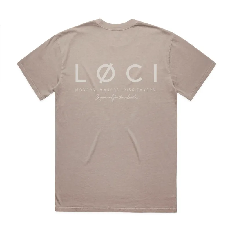 Icon Mens Vintage Wash T Shirt  Grey M sold by Loci Wear