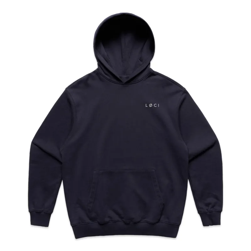 ICØN HOODIE - INK BLUE sold by Loci Wear