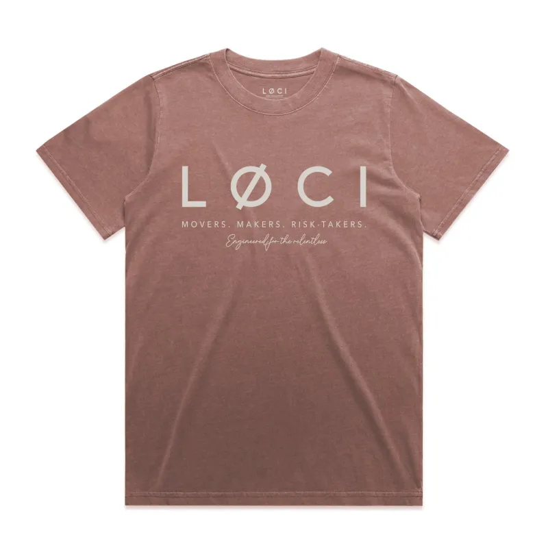 CØRE WOMEN'S VINTAGE-WASH T-SHIRT - PINK sold by Loci Wear