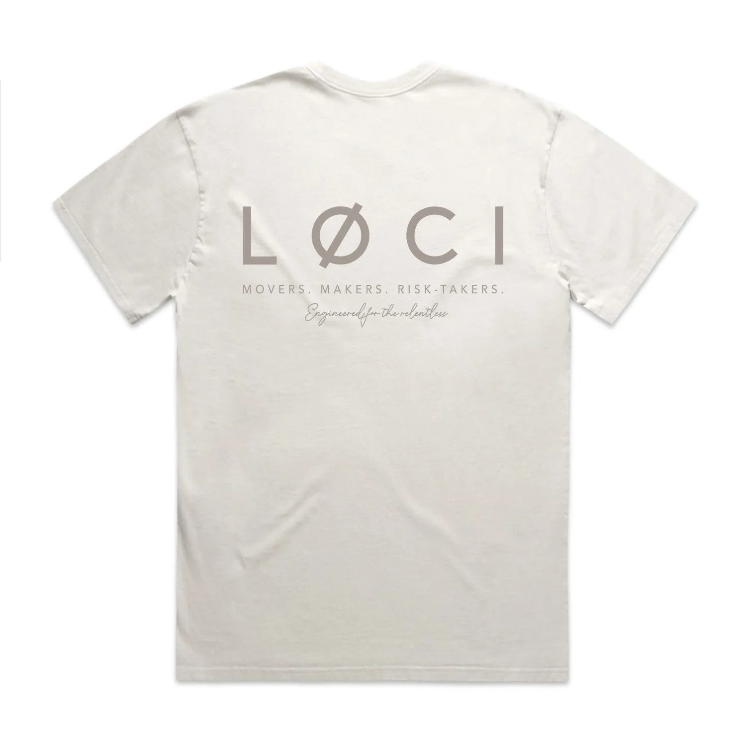 CØRE MEN'S VINTAGE-WASH T-SHIRT - BONE sold by Loci Wear product image thumbnail 2