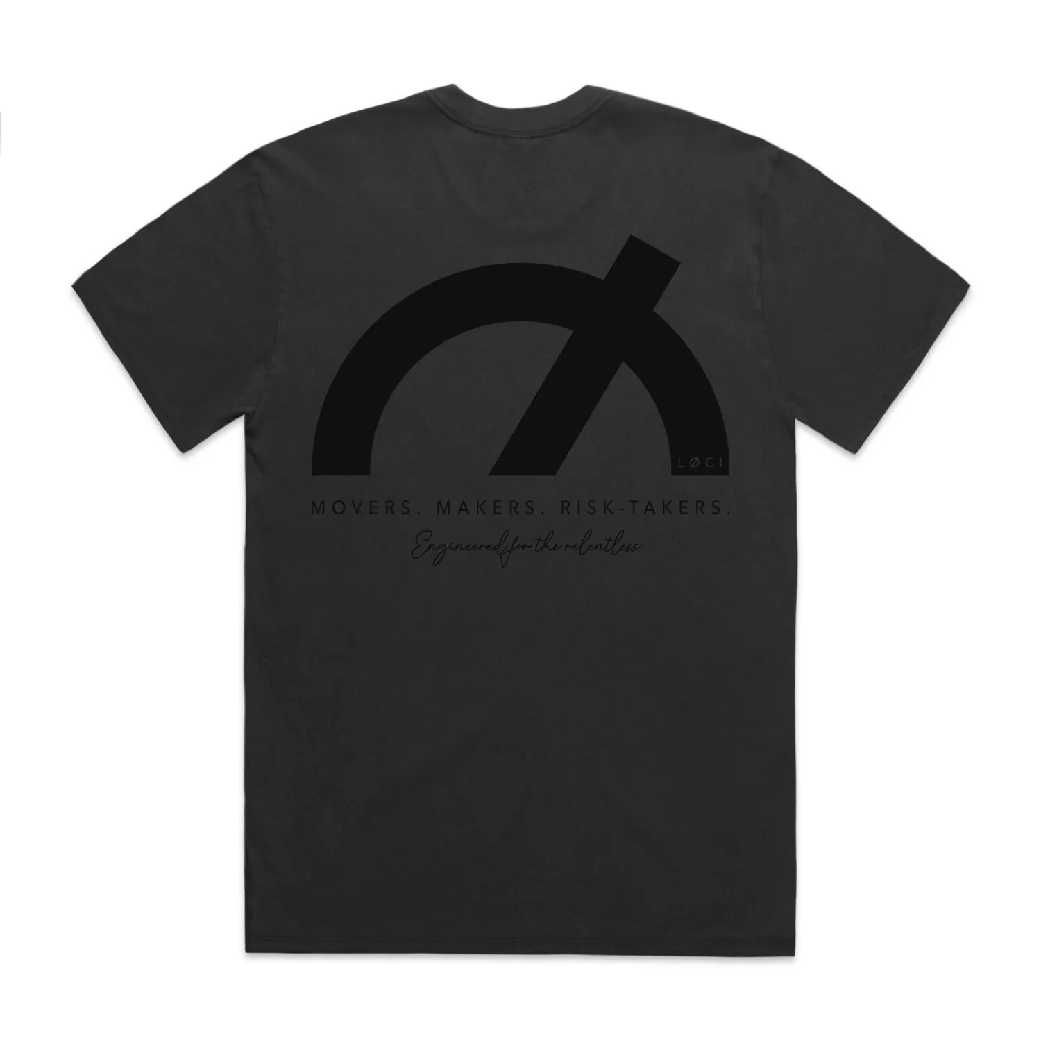 ICØN MEN'S VINTAGE-WASH T-SHIRT - COAL sold by Loci Wear product image thumbnail 2