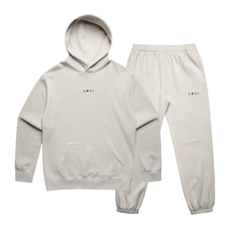 BASE MEN'S HOODIE SET - VINTAGE BONE sold by Loci Wear
