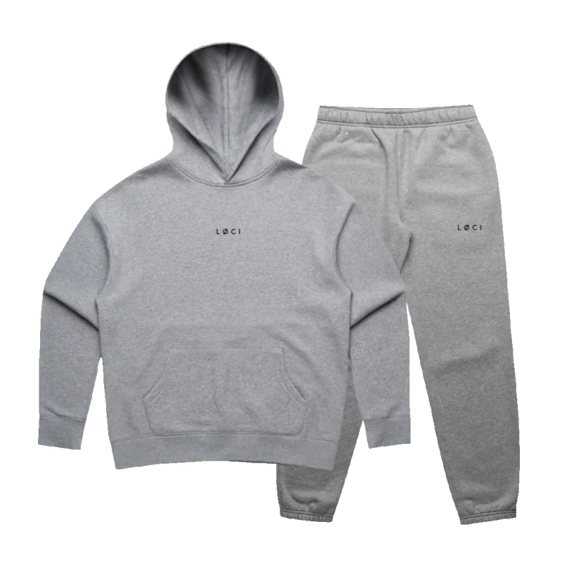 BASE WOMEN'S HOODIE SET - ATHLETIC HEATHER sold by Loci Wear