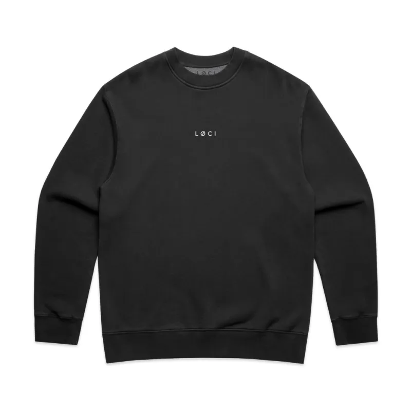 BASE MEN'S SWEATER - VINTAGE BLACK sold by Loci Wear