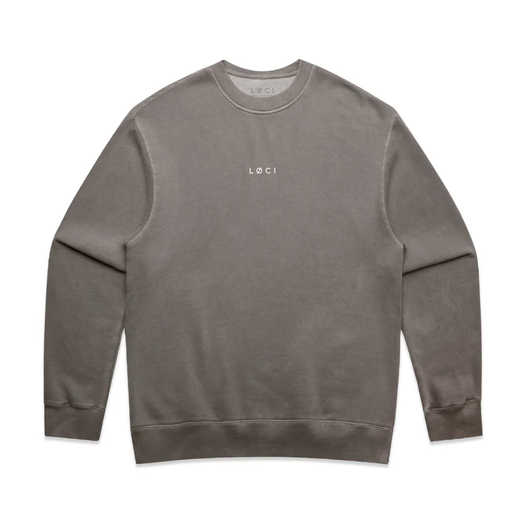 BASE MEN'S SWEATER - VINTAGE GREY sold by Loci Wear
