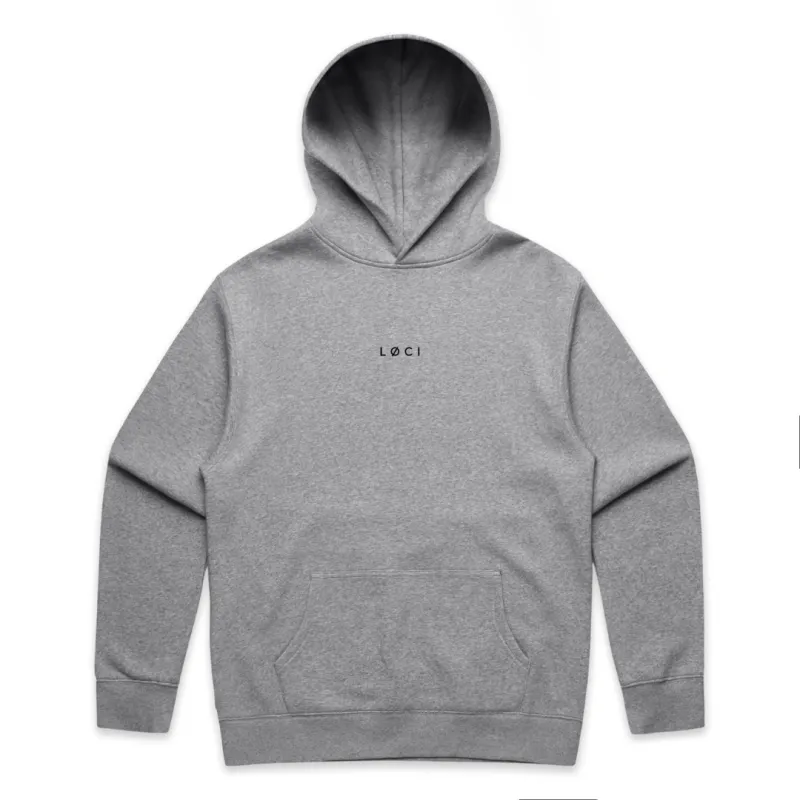 BASE MEN'S HOODIE - ATHLETIC HEATHER made by Loci Wear