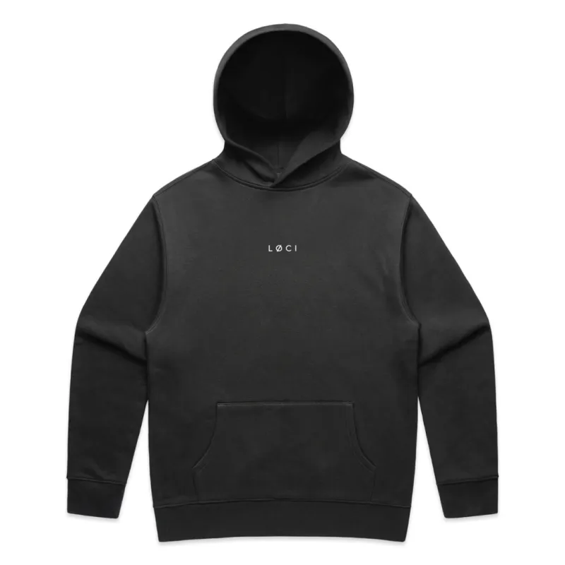 BASE MEN'S HOODIE - VINTAGE BLACK sold by Loci Wear