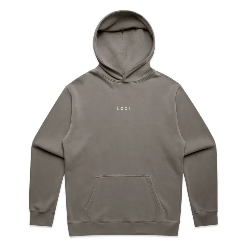 BASE MEN'S HOODIE - VINTAGE GREY sold by Loci Wear