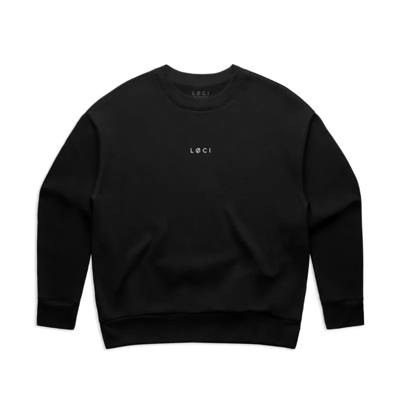 BASE WOMEN'S SWEATER - BLACK sold by Loci Wear