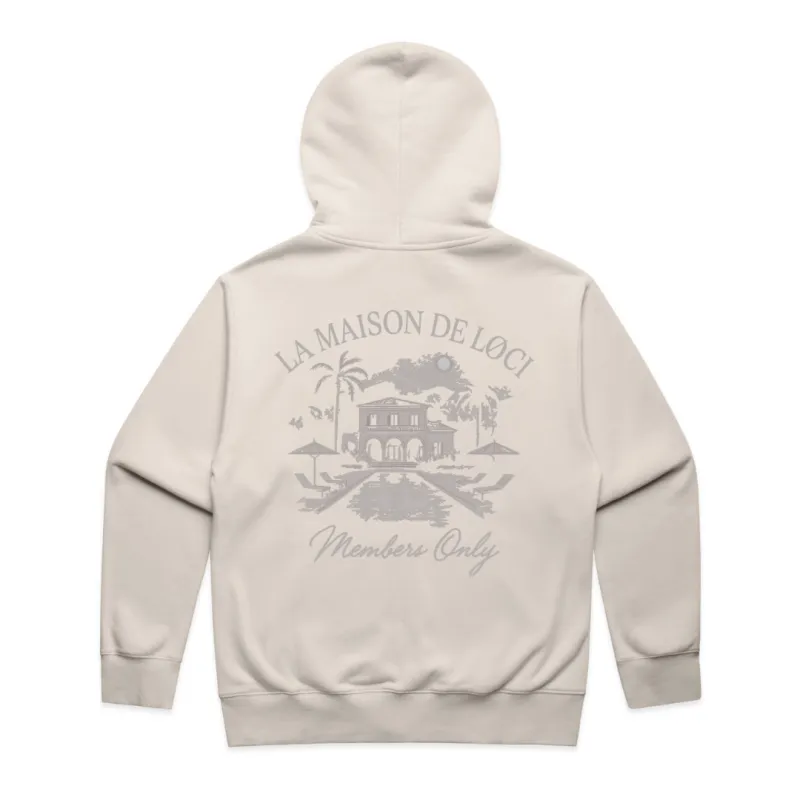 LA MAISON ZIP HOODIE - BONE made by Loci Wear