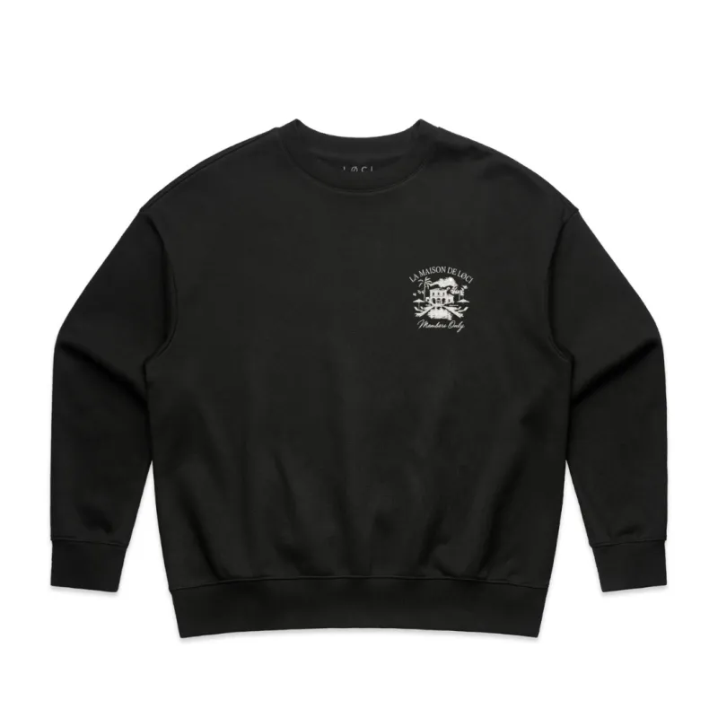 LA MAISON WOMEN'S SWEATER - BLACK made by Loci Wear