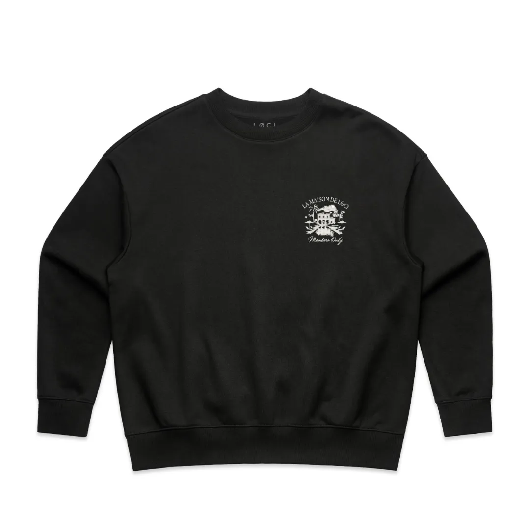 LA MAISON WOMEN'S SWEATER - BLACK sold by Loci Wear