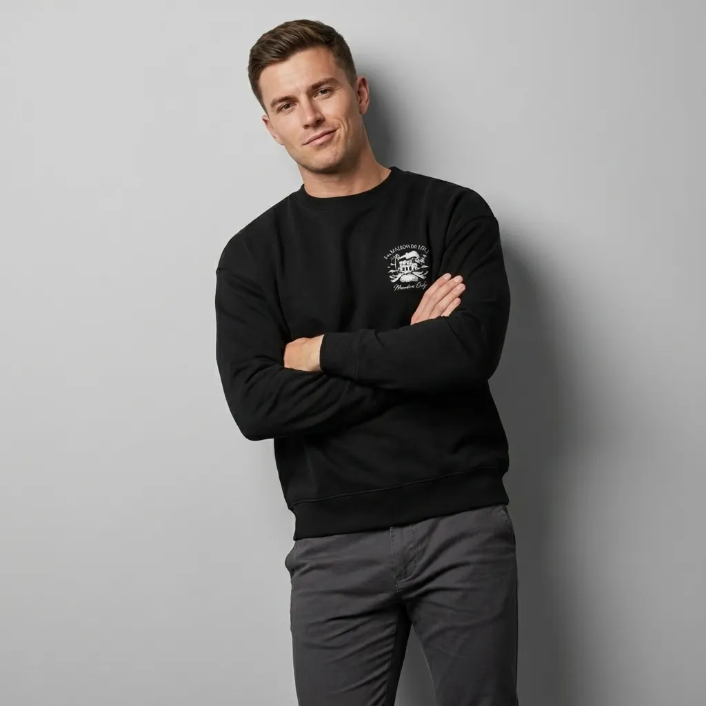 LA MAISON WOMEN'S SWEATER - BLACK sold by Loci Wear product image thumbnail 3