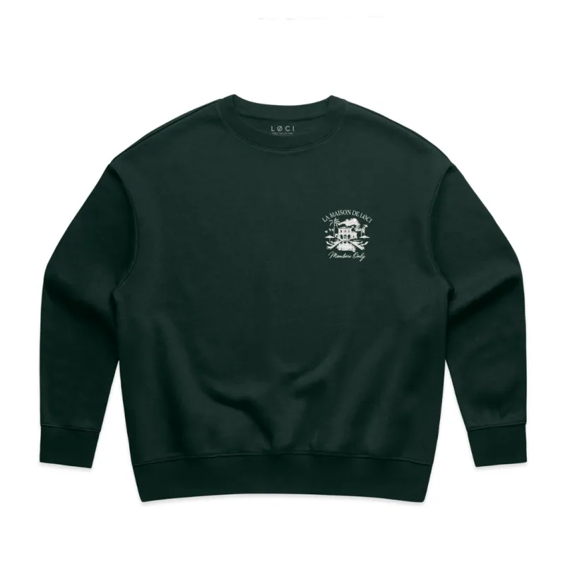 LA MAISON WOMEN'S SWEATER - PINE GREEN sold by Loci Wear