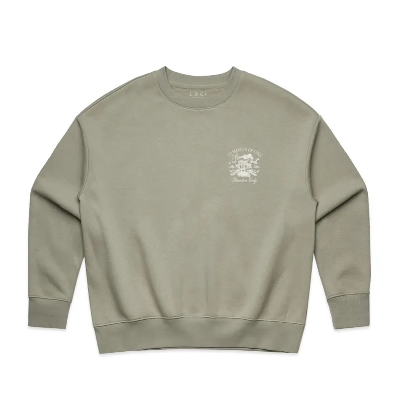 LA MAISON WOMEN'S SWEATER - EUCALYPTUS made by Loci Wear
