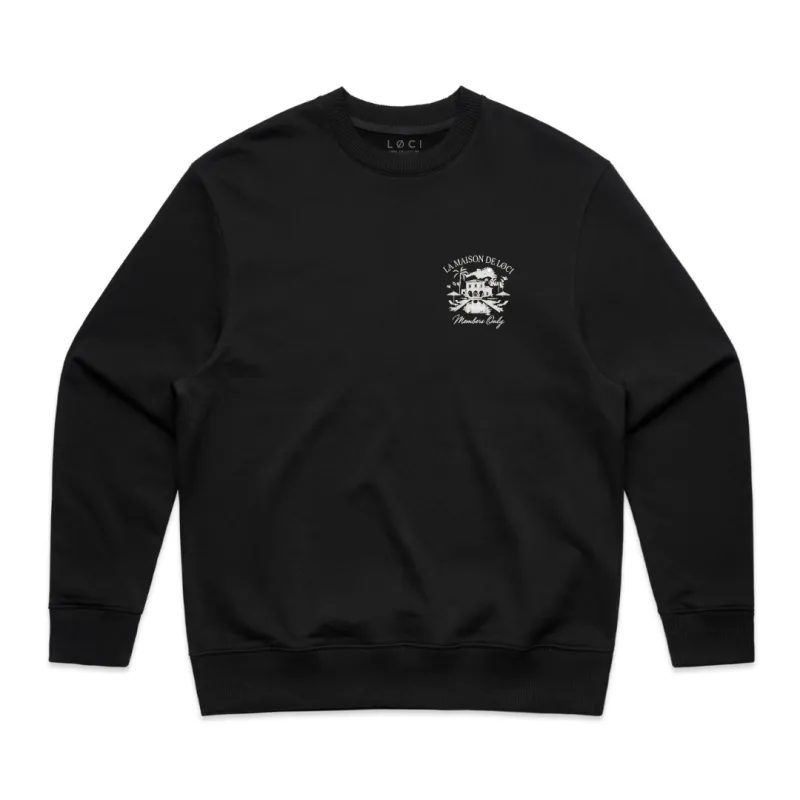 LA MAISON MEN'S SWEATER - BLACK made by Loci Wear