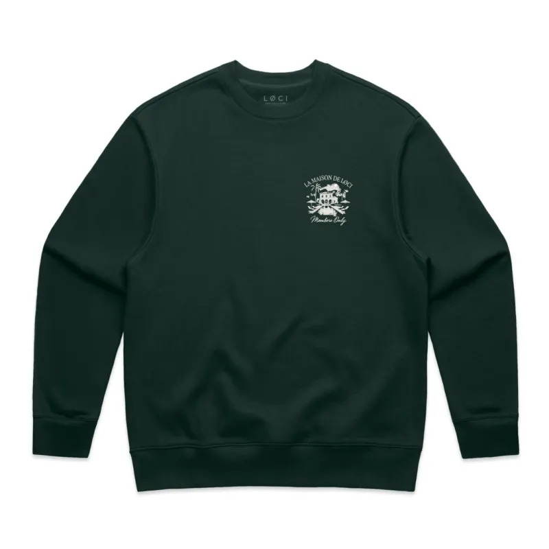 LA MAISON MEN'S SWEATER - PINE GREEN made by Loci Wear