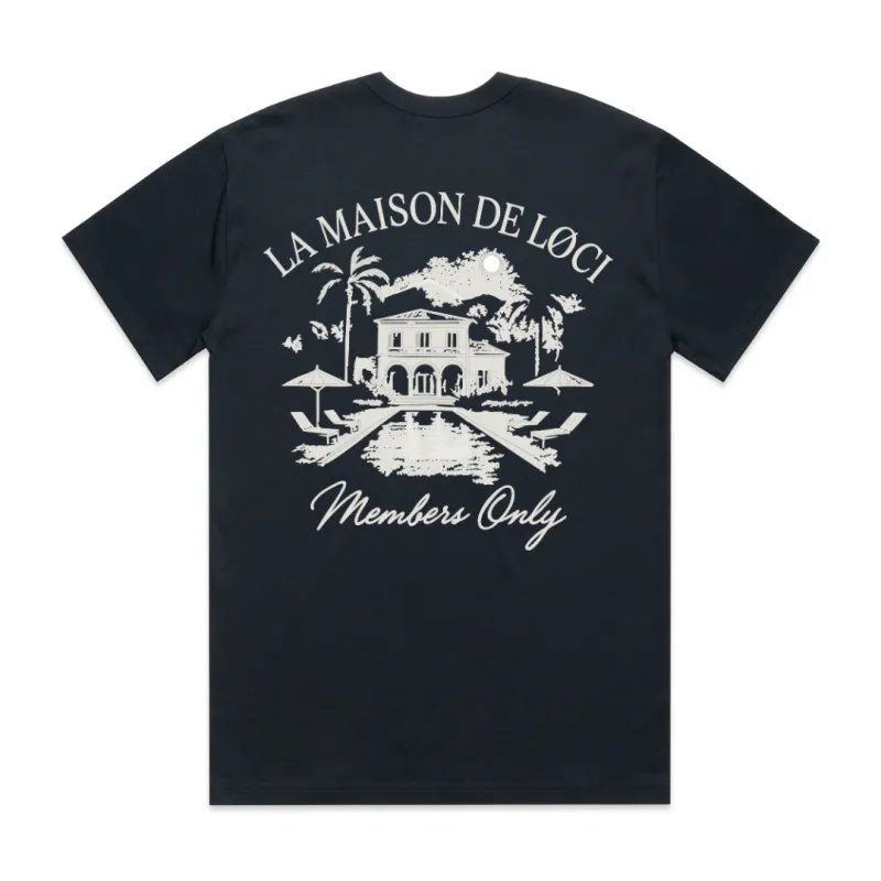 LA MAISON MEN'S T-SHIRT - NAVY sold by Loci Wear