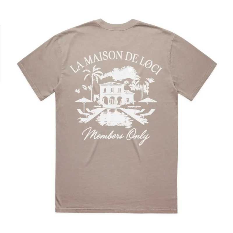LA MAISON MEN'S T-SHIRT - VINTAGE MUSHROOM made by Loci Wear