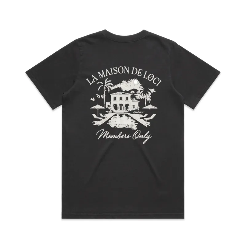 LA MAISON WOMEN'S T-SHIRT - VINTAGE BLACK made by Loci Wear