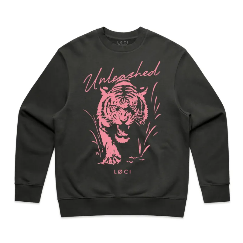 UNLEASHED X MEN'S SWEATER - COAL made by Loci Wear