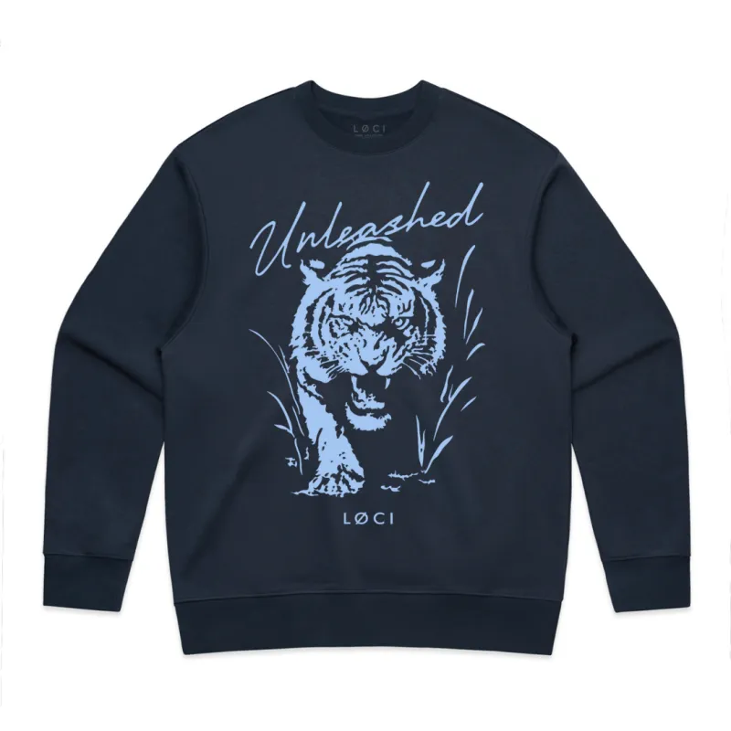 UNLEASHED X MEN'S SWEATER - MIDNIGHT BLUE sold by Loci Wear