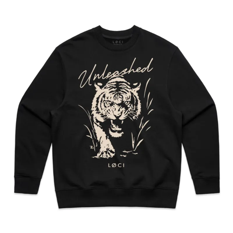 UNLEASHED X MEN'S SWEATER - BLACK sold by Loci Wear