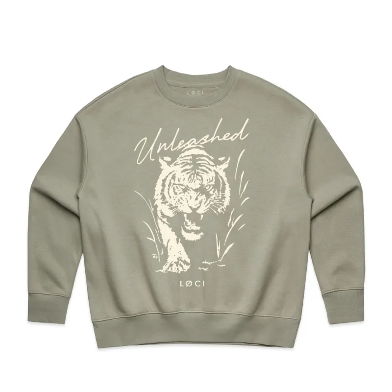 UNLEASHED X WOMEN'S SWEATER - EUCALYPTUS sold by Loci Wear