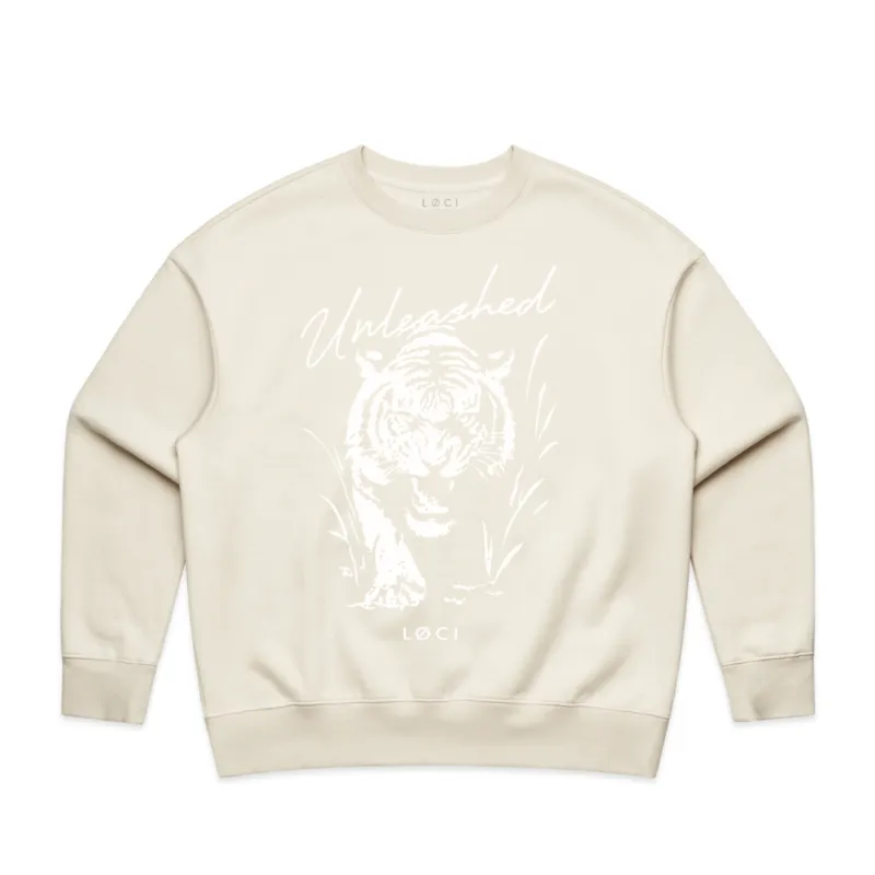 UNLEASHED X WOMEN'S SWEATER - ECRU sold by Loci Wear